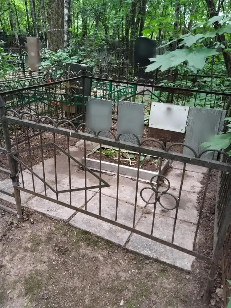 Уборка участка в ограде, плитка от листвы — после работы