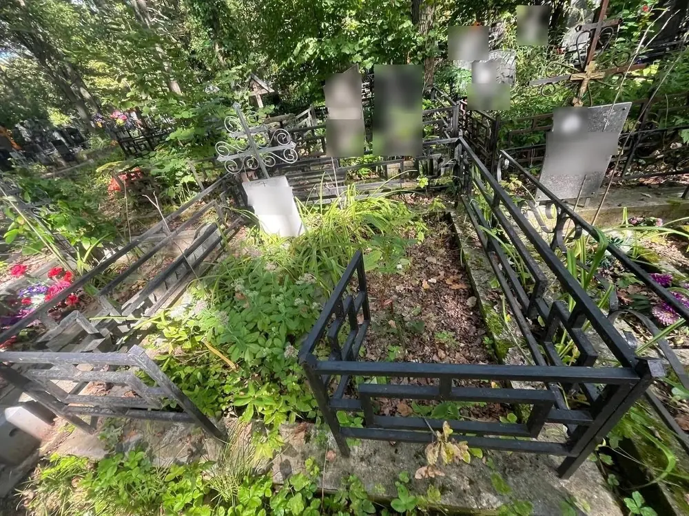 Уборка участка в ограде — до работы