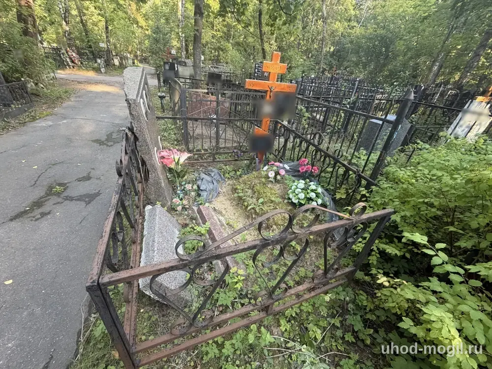 Установка памятника — до и после
