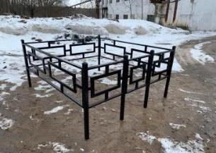 Ограда «Квадрат 40х20» ОГ-020 — пример модели