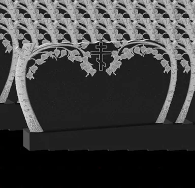 Резной памятник Р-178, православные, габбро-диабаз
